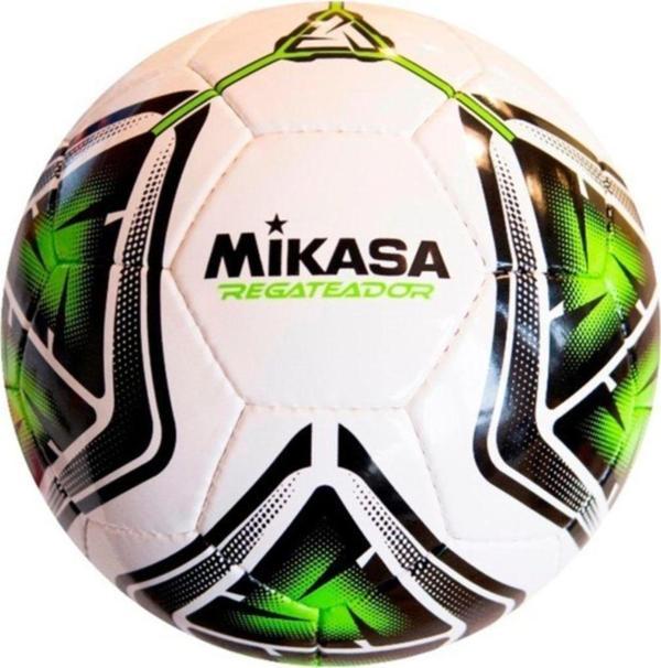 Mikasa El Dikişli Halı Saha Futbol Topu Regateador5-G Beyaz-Yeşil - Image 1