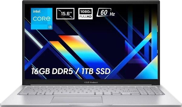 ASUS Vivobook 15 X1504VA-NJ2379v2 Intel Core i3-1315U 16GB 1TB SSD 15.6 inç FHD 60Hz FDos Laptop - Image 1
