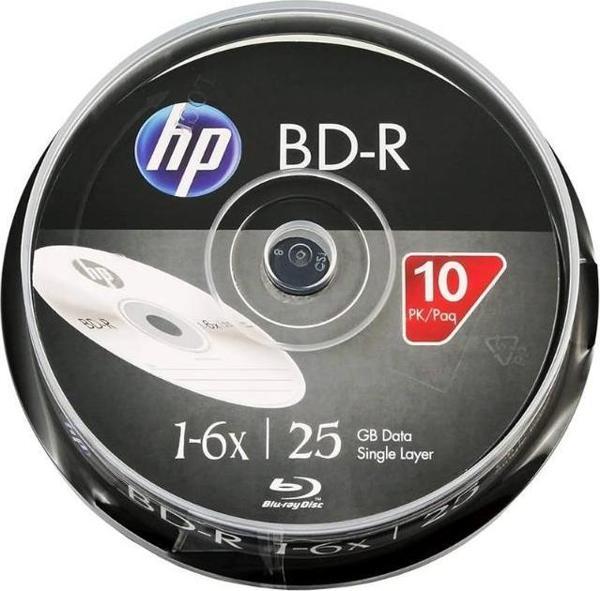 HP Blu-Ray BD-R 6X 25GB 10Lu Cake Box - BRE00071-3 - Image 1