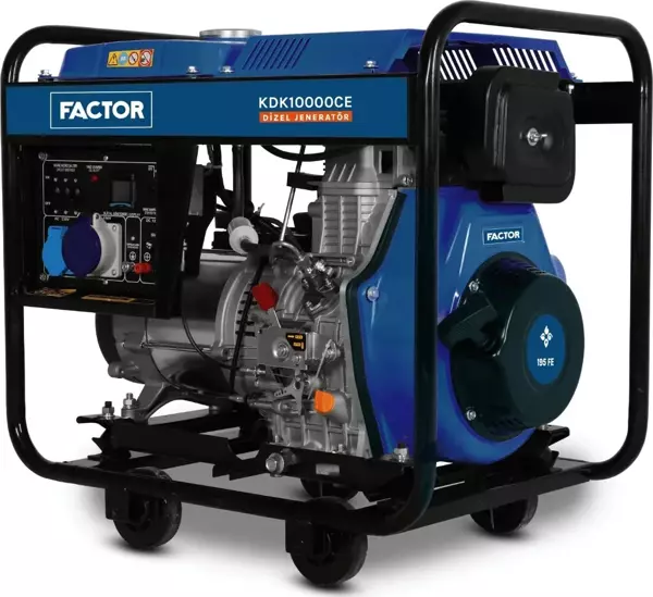 Factor KDK10000CE 9.4 kVA İpli Marşlı Dizel Jeneratör 220V - Image 1