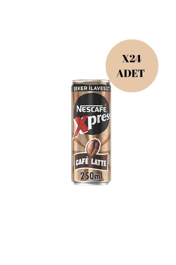 NESCAFÉ XPRESS Café Latte Şeker İlavesiz Soğuk Kahve 250ml x24 - Image 1