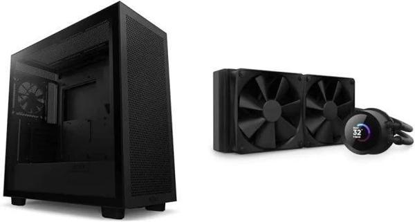 NZXT CM-H71FB-01 ATX Hızlı Çıkarılan Temperli Cam Yan Panel Mid Tower PC Oyun Kasası - Image 1