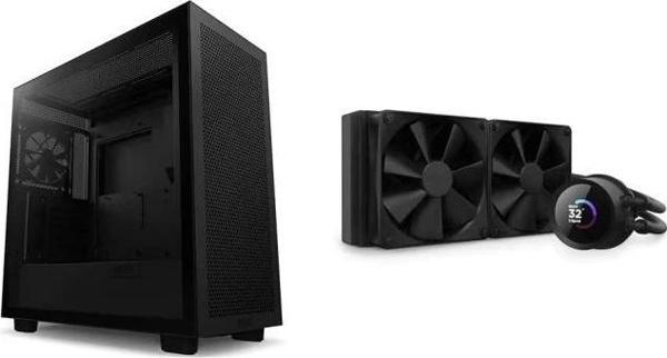 NZXT CM-H71FB-01 ATX Hızlı Çıkarılan Temperli Cam Yan Panel Mid Tower PC Oyun Kasası - Image 1