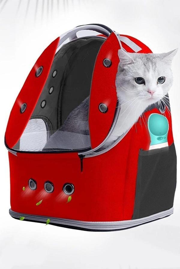 Ksburda Ufo Büyük Boy Kedi Çantası 8 Kg Taşıma Kapasiteli 42X25X33 Cm Kedi Taşıma Çantası - Image 1