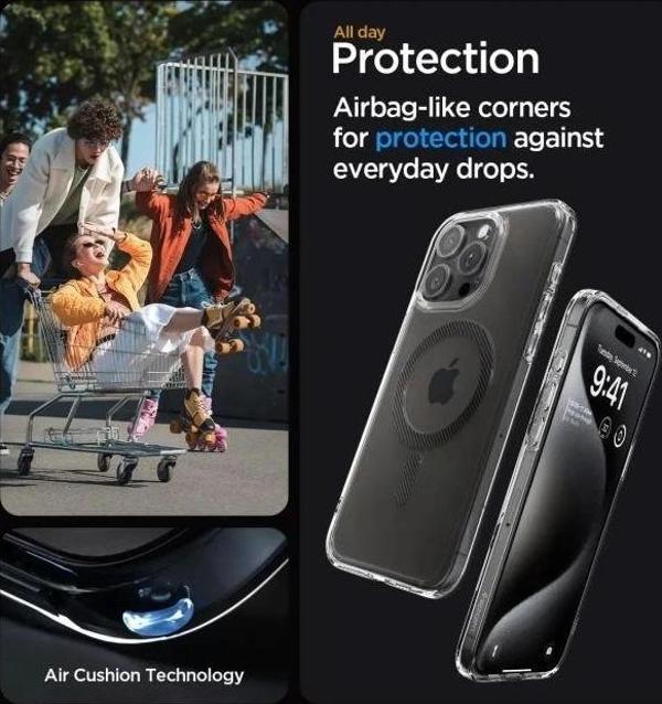 Spigen Manyetik Ultra Hybrid MagFit iPhone 15 Pro Max Kılıf - Image 1