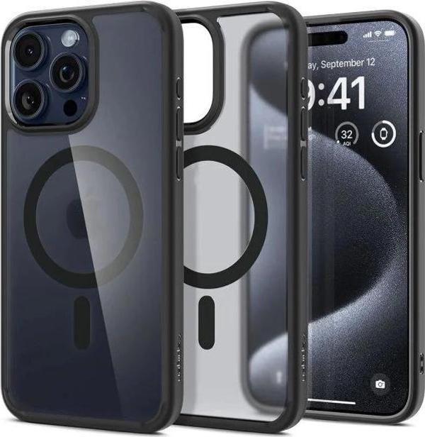 Spigen Manyetik Ultra Hybrid MagFit iPhone 15 Pro Max Kılıf - Image 1