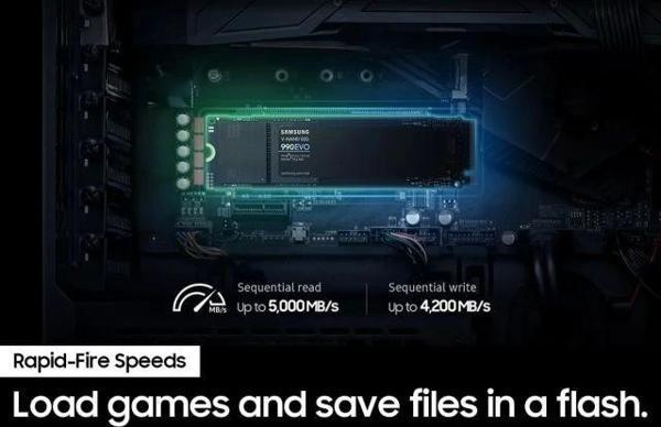 Samsung 990 EVO 1TB M.2 NVMe Dahili SSD - Image 1