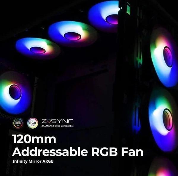 Zalman (3'lü Set) 120mm Rainbow Rgb Kasa Fanı 12cm - Image 1