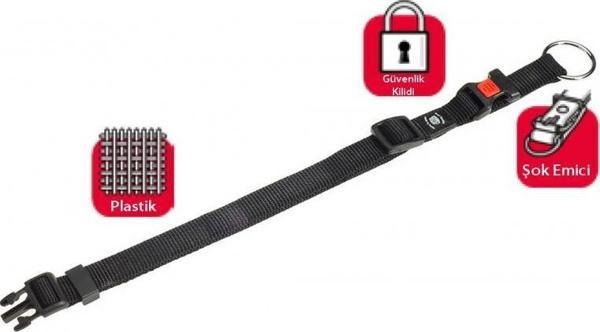 Karlie Kilitli Boyun Tasması Xs 20-35 Cm Siyah  - Image 1