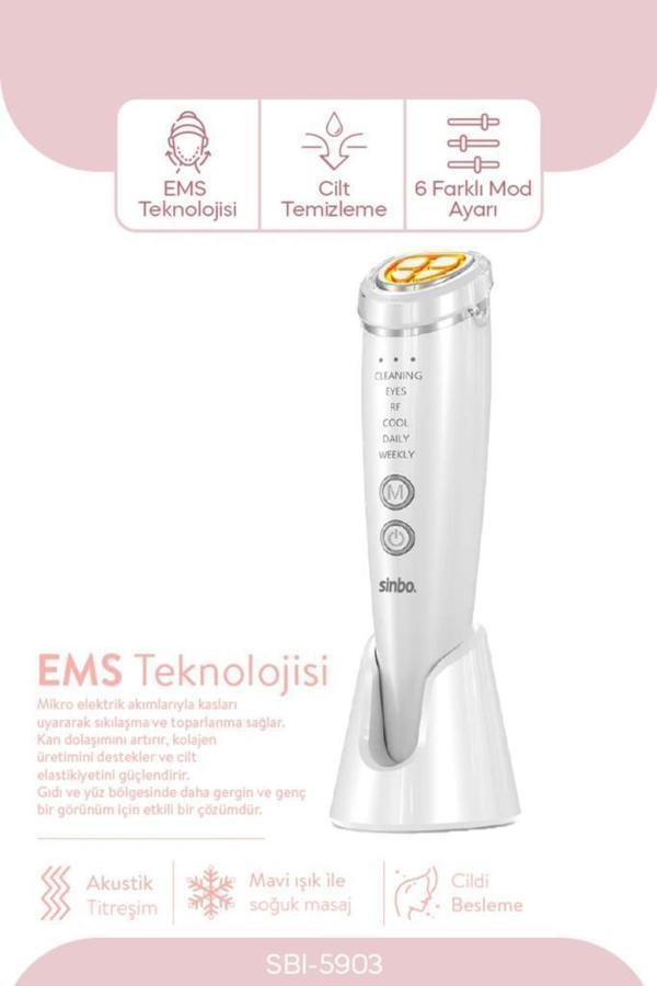 Sinbo Sbı-5903 RF Yüz & Boyun Cilt Sıkılaştırıcı Anti-Aging Cihaz - Image 1