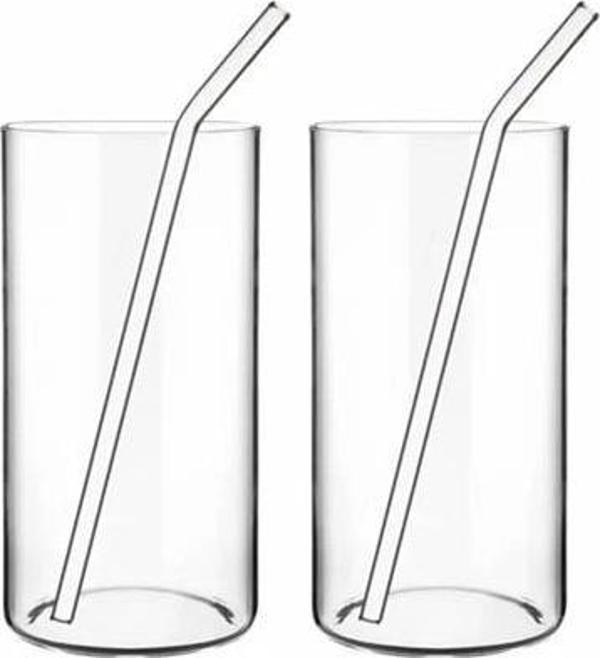 Borex Borosilikat Pipetli Meşrubat Bardağı 2li - Image 1