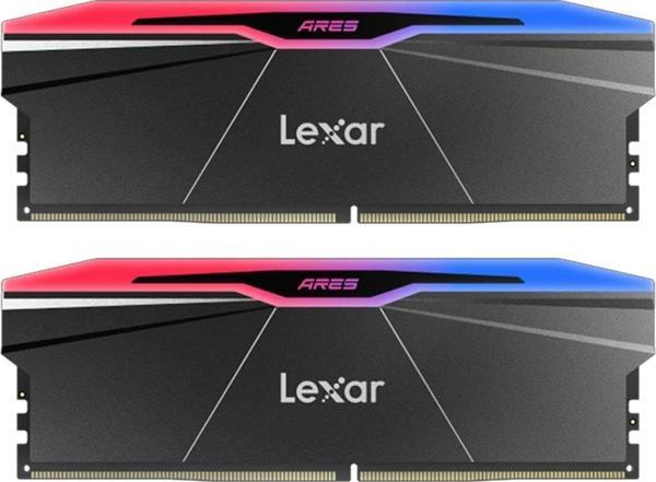 Lexar ARES 2nd Gen RGB 64GB (2x32GB) 6400MHz CL32 Intel XMP 3.0 / AMD EXPO DDR5 Heatsink Ram (LD5U32G64C32BR-RGD) - Image 1