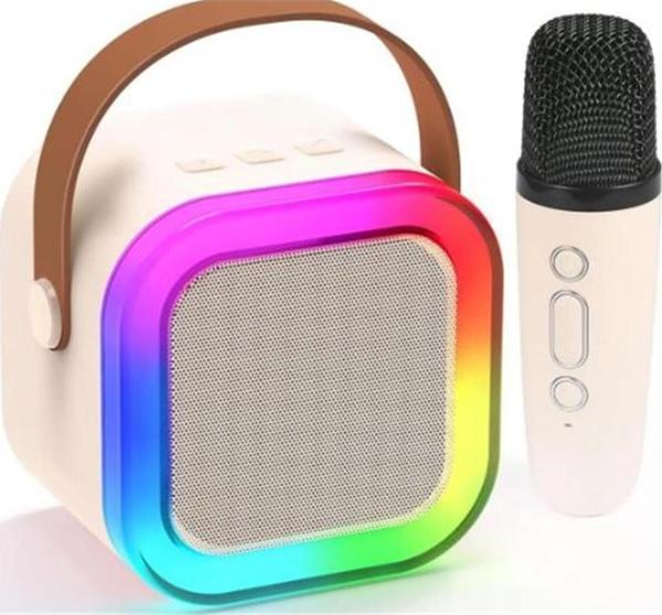 Wowkids Sy13 İki Mikrofonlu Pembe Karaoke Speaker - Image 1