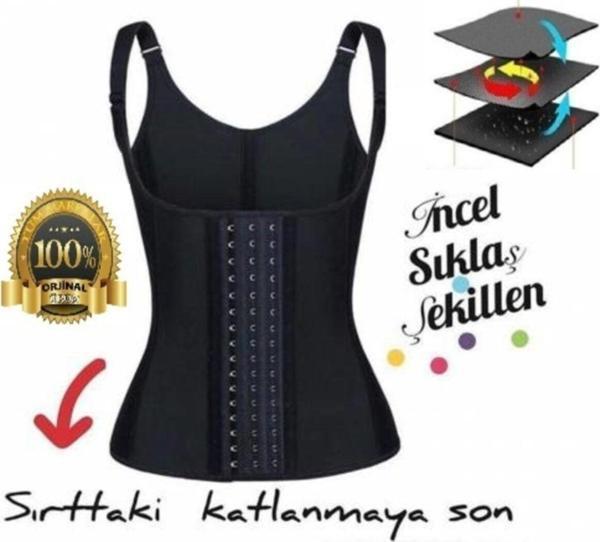 Dr. Cornell Askılı Çelik Balenli 3 Kademeli Agraflı Şekillendirici Latex Extra Sıkı Göbek Korsesi - Image 1