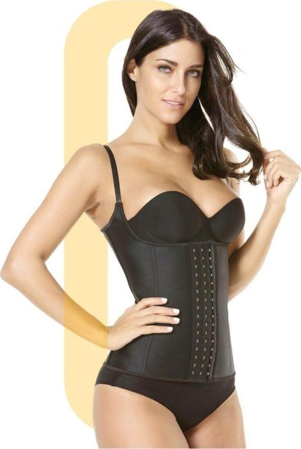 Dr. Cornell Askılı Latex Extra Sıkı Göbek Korsesi Çelik Balenli 3 Kademeli Agraflı Şekillendirici Korse - Image 1