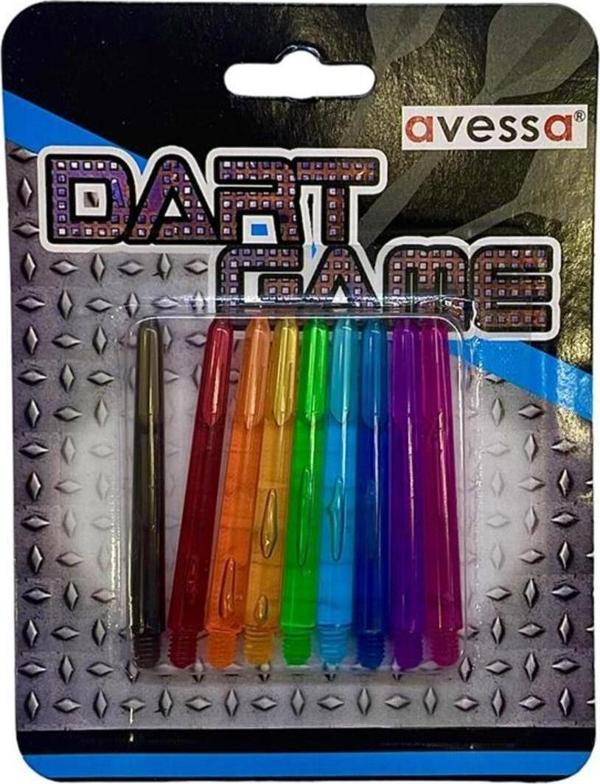 Avessa Shaft-10 Renkli Plastik Dart Oku Shaftı 9Lu - Image 1