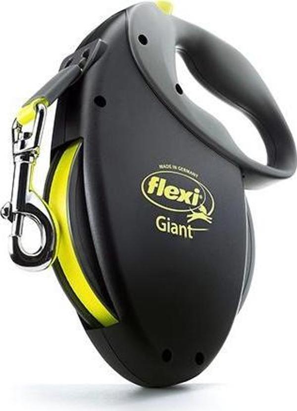 Flexi New Neon Otomatik Şerit Köpek Gezdirme Tasması Giant XL 8 Mt Sıyah - Image 1