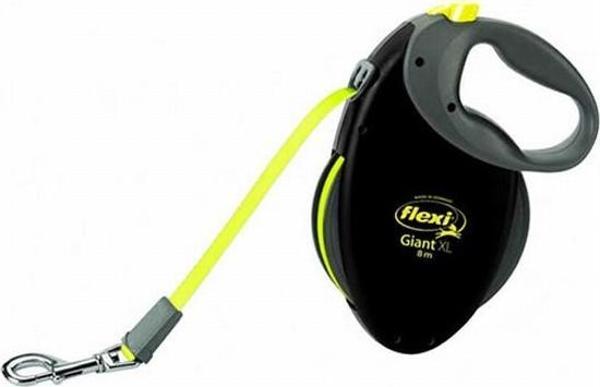 Flexi New Neon Otomatik Şerit Köpek Gezdirme Tasması Giant Large 8 Mt Siyah - Image 1