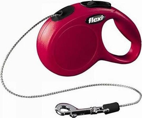 Flexi New Classic Otomatik İp Köpek Gezdirme Tasması Medium 5 Mt Kırmızı - Image 1