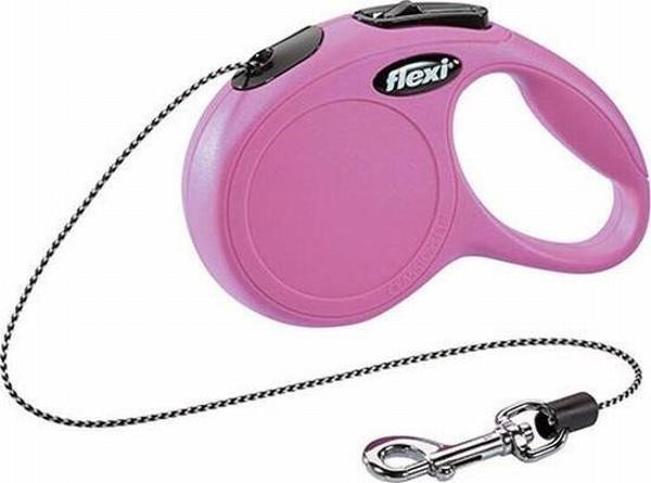 Flexi New Classic Otomatik İp Köpek Gezdirme Tasması XSmall 3 Mt Pembe - Image 1