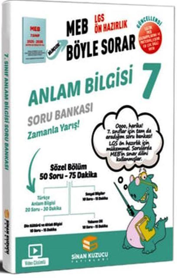 7. Sınıf Anlam Bilgisi Soru Bankası Meb Böyle Sorar Serisi


 - İş Bankası Kültür Yayınları - Image 1