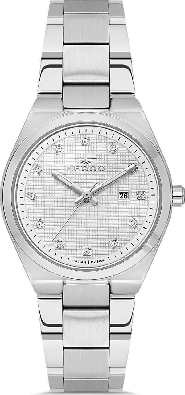 Ferro FL21631AWT-A Quartz Çelik Gri Siyah Kadran 32 mm Kadın Kol Saati - Image 1