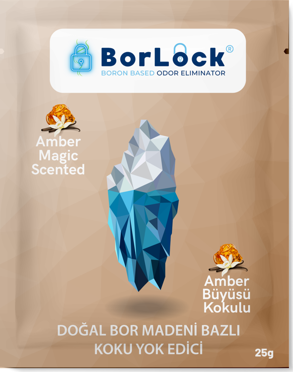 BorLock Amber Büyüsü Kokulu Koku Giderici 25g x 15 Adet - Image 1