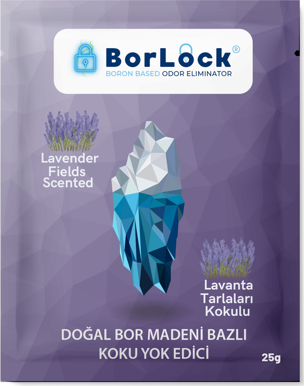 BorLock Lavanta Tarlaları Kokulu Koku Giderici 25G X 15 - Image 1