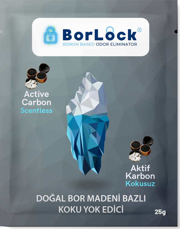 BorLock Aktif Karbonlu Koku Giderici 25g x 15 Adet - Image 1