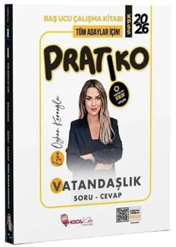 2026 KPSS Vatandaşlık Pratiko Soru Cevap Çalışma Kitabı Hoca Kafası - Hoca Kafası Yayınları - Image 1