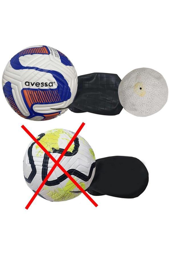 Avessa 4 Astar Pu+Pvc Materyal Soft Yumuşak Deri 430 Gram Sargı Korumalı Şambrel Futbol Topu No:5 - Image 1