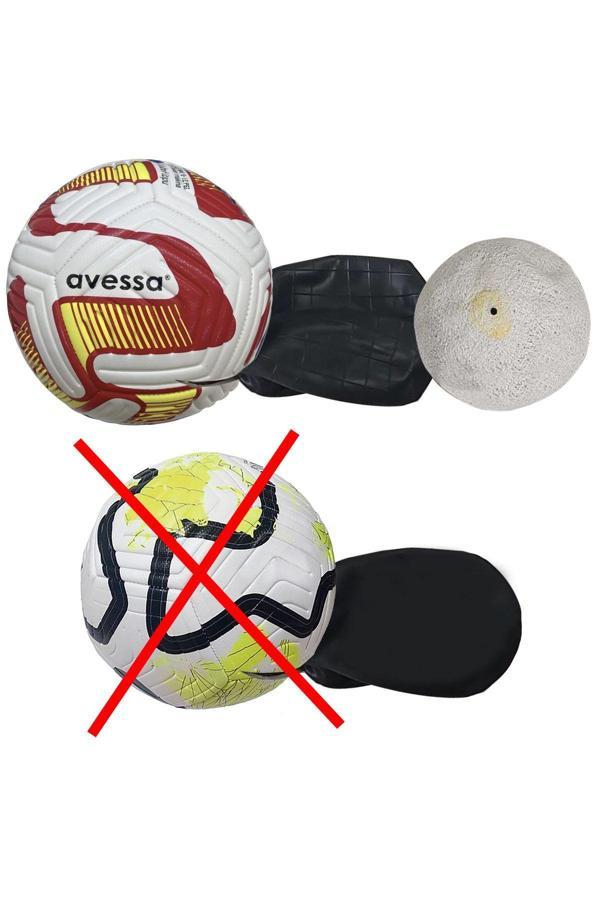 Avessa 4 Astar Pu+Pvc Materyal Soft Yumuşak Deri 430 Gram Sargı Korumalı Şambrel Futbol Topu No:5 - Image 1
