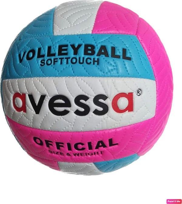 Avessa Vlm-700 Makina Dikişli Soft Touch 280 Gr Fosforlu Deri Voleybol Topu No:5 - Image 1