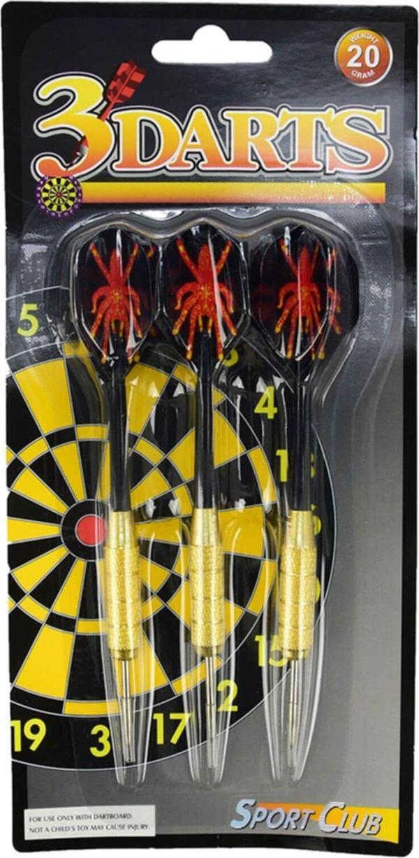 Avessa Unisex Spor Malzemeleri - 20 Gr Pirinç 3 Lü Dart Oku Seti Kırmızı - Ap502 - Image 1