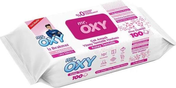 Mr.Oxy Yüzey Temizlik Havlusu Kiraz Çiçekleri 100 lü - Image 1