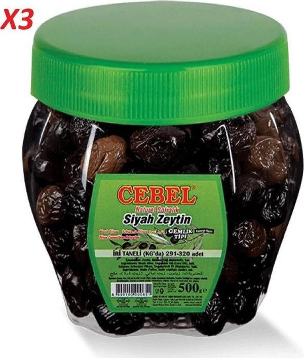 Cebel Zeytın Sele 1 Kg Irı Pet*3 Lu - Image 1