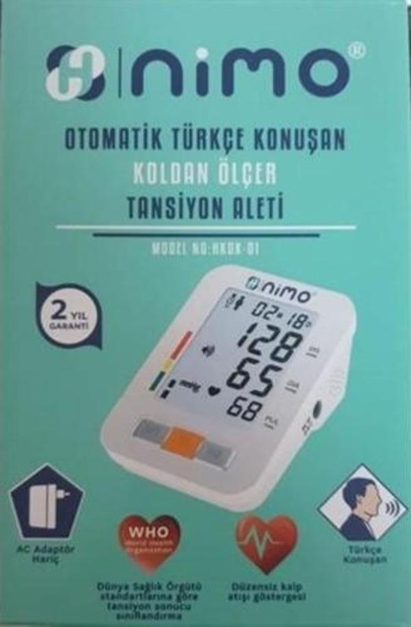 Nimo Otomatik Türkçe Konuşan Koldan Ölçer Tansiyon Aleti - Image 1