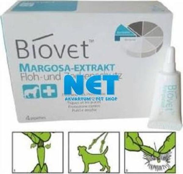 Biovet PİRE KENE DAMLASI BÜYÜK BOY KÖPEK 4 lü 4 pipet   - Image 1