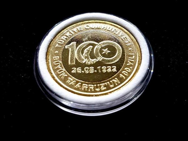 Edi Antik Kapsülde 5 Adet Büyük Taarruzun 100.Yılı 26.08.1922 1 Tl 2022 Çil - Image 1