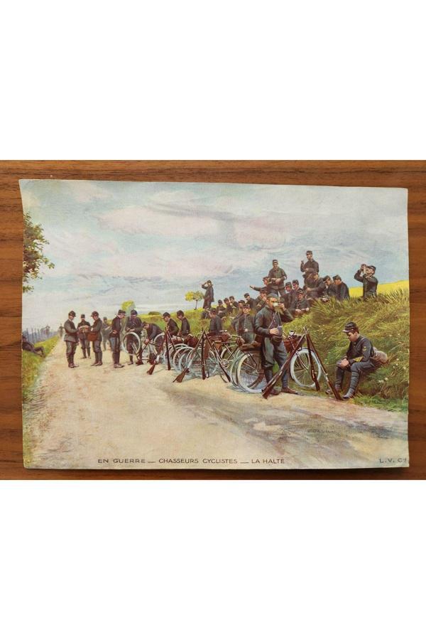 Edi Antik Orijinal 1.Dünya Savașı Askeri Resim. 23X17Cm. Dönemine Ait Nadir Askeri - Image 1
