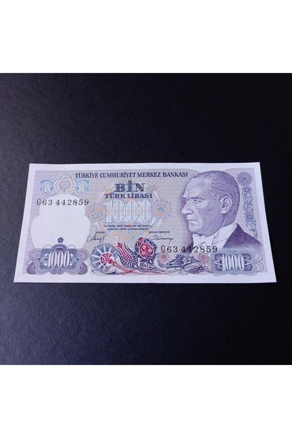 Edi Antik 7.Emisyon 1000 Türk Lirası G Serisi - 2.Tertip Çil Eski Kağıt Para - Image 1