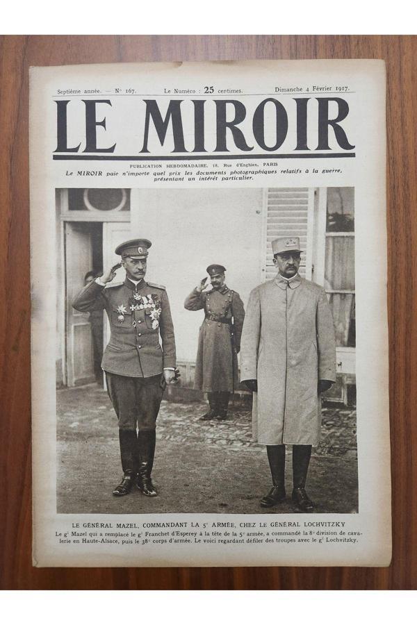 Edi Antik Le Miroir 1917 Tarih Dergisi.Toplam 16 Sayfa Bol Savaş Resimli - Image 1