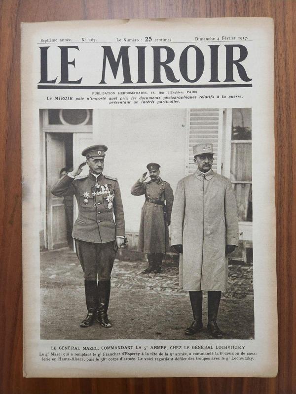 Edi Antik Le Miroir 1917 Tarih Dergisi.Toplam 16 Sayfa Bol Savaş Resimli - Image 1