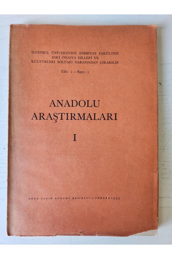 Edi Antik 1955 Tarih Kurumu Anadolu Araştırmaları. 1.Cilt 1.Sayı. 170 Sayfa Yazı Ve Resimli. Türkçe Almanca - Image 1