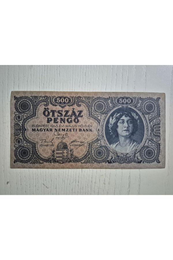 Edi Antik 1945 Macar 500 Pengo Nadir Temiz. Orijinal Dönemine Ait - Image 1