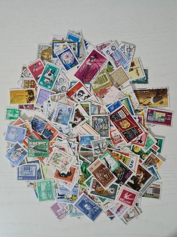 Edi Antik 250 Adet Alman Ddr Pulları Bol Çeşitli, Pul Koleksiyonu Lotu, Toplu Pul - Image 1
