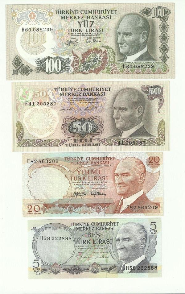 Edi Antik 6. Ems 5-20-50-100 Lira Ça/Çil - Image 1