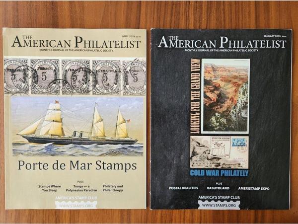 Edi Antik Amerikan Filateli Dergisi 2 Adet. Her Biri 90 Sayfa 2 Adet Filateli Pul Dergisi. 2019 Yılına Ait - Image 1