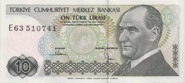 Edi Antik 7.Emisyon 10 Türk Lirası Çil - Image 1