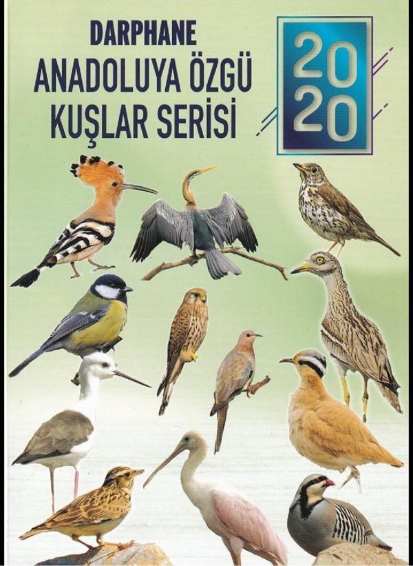 Edi Antik Hatıra Anadoluya Özgü Kuşlar Seti 2020 Yılı - Image 1